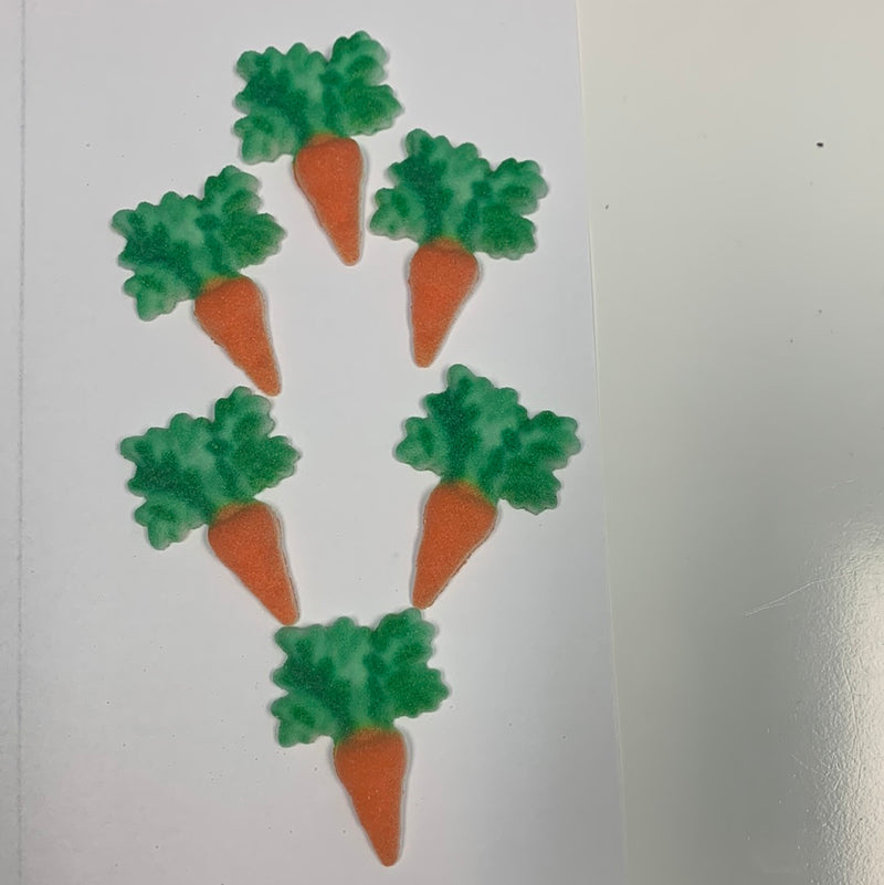 Dec On Carrot Carrot Sugar Dec ons Carrot 6 pcs