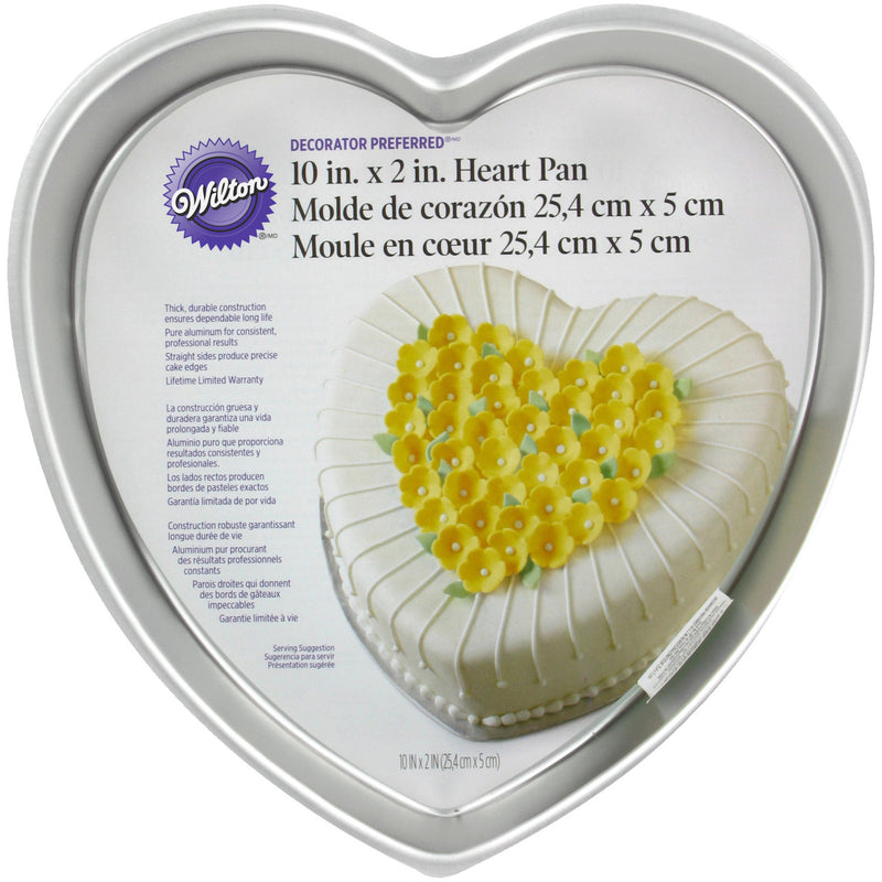 Wilton Aluminum Heart Shaped Cake Pan, 10 x 2-Inch*
