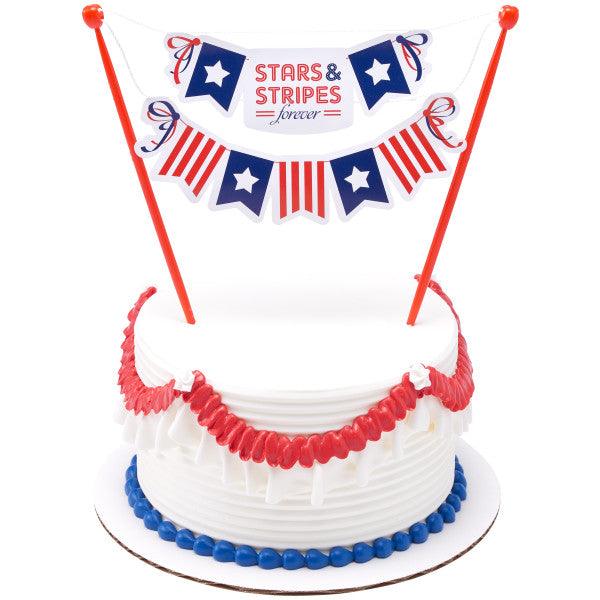 Stars and Stripes Forever Banner Layon