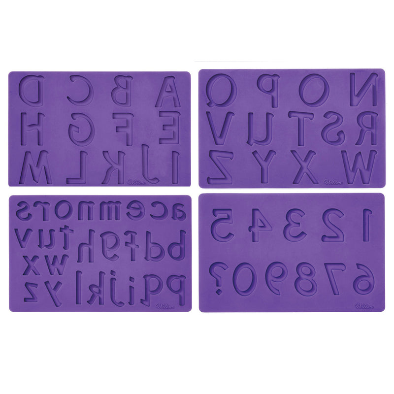 Wilton Letter/Number 4pcs Mold*
