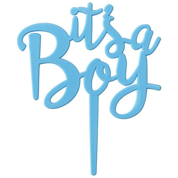 It's a Boy Cake Topper Blue