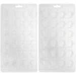 Wilton Halloween Mini Skull-Shaped Plastic Candy Mold, 24-Cavity