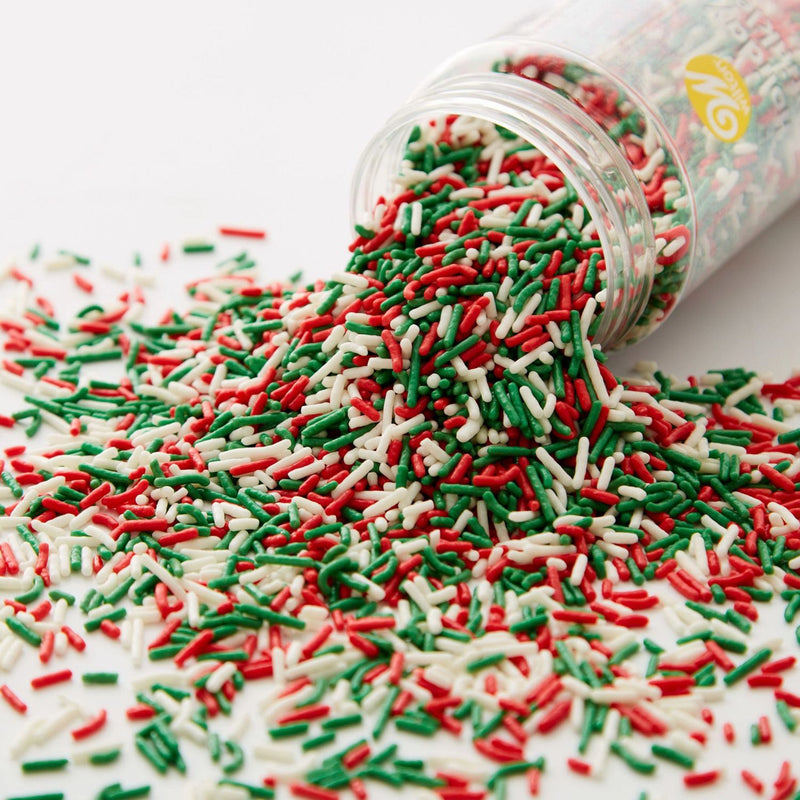 Wilton Christmas Jimmies Sprinkles Mix, 11.1 oz.