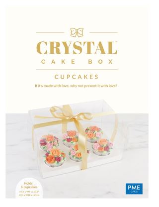 PME CRYSTAL CAKE BOX - 6 CUPCAKES*
