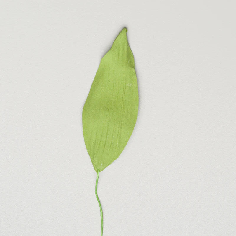 2.75" Orchid Leaves - Medium - Green w/ Wire*