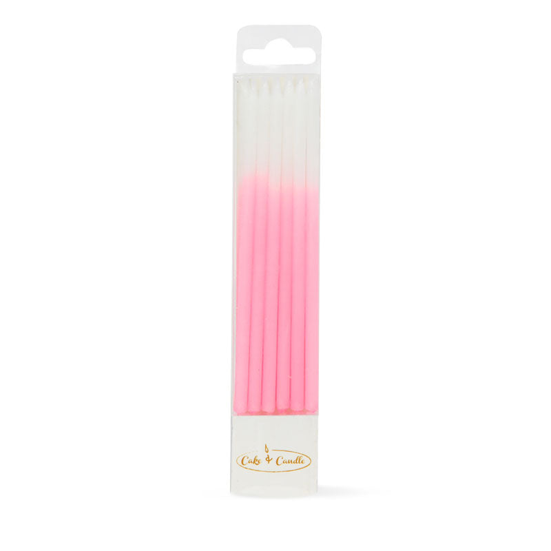 Pink Ombre Candles