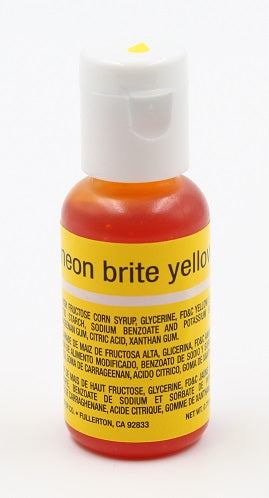 Chefmaster Liqua Gel 0.70oz : Neon Brite Yellow