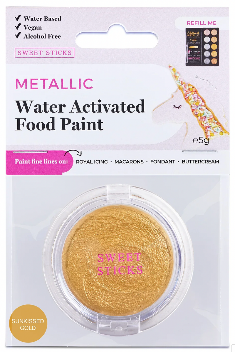 Sweet Sticks Water Activated Sunkissed Gold Food Paint
