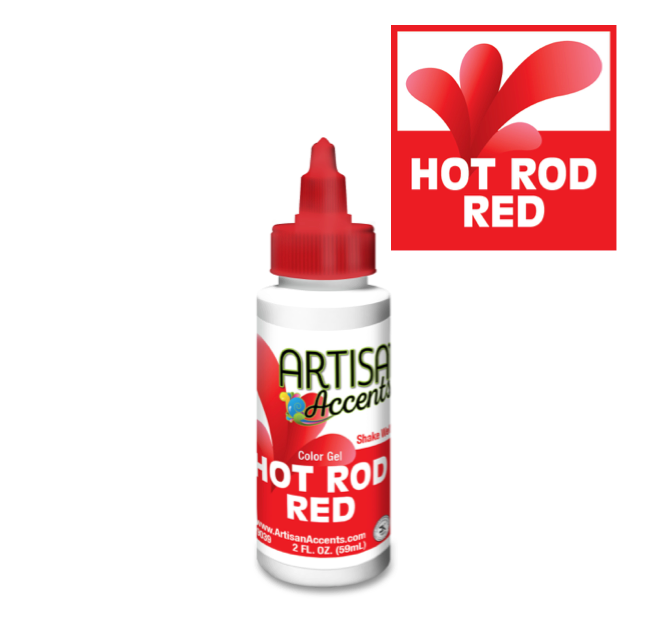 Hot Rod Red Artisan Accents Gel Color