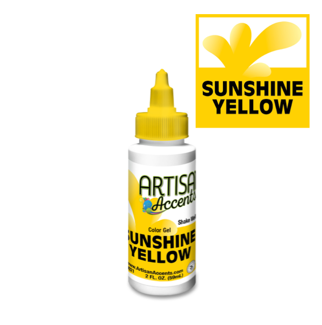 Sunshine Yellow Artisan Accents Gel Color