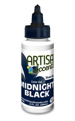 Midnight Black Artisan Accents Gel Color