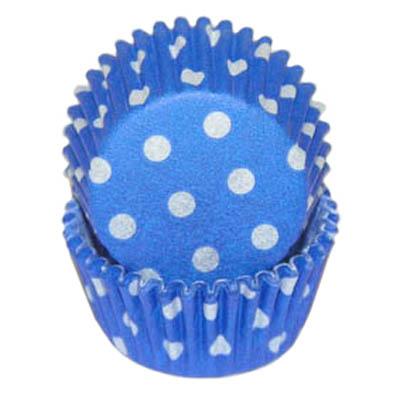 MINI Blue Polka Dot Cupcake Liners 100 Count*