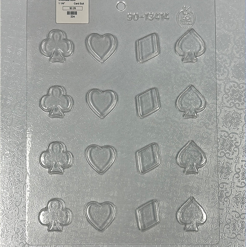 Chocolate Mold Card Suits