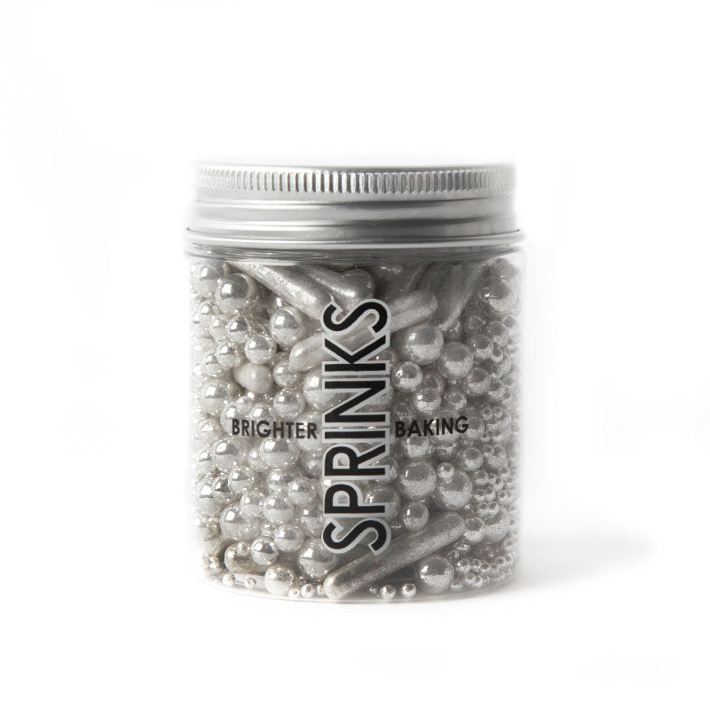 Sprinks Silver Sprinkle Blends Bubble & Bounce Shiny Silver