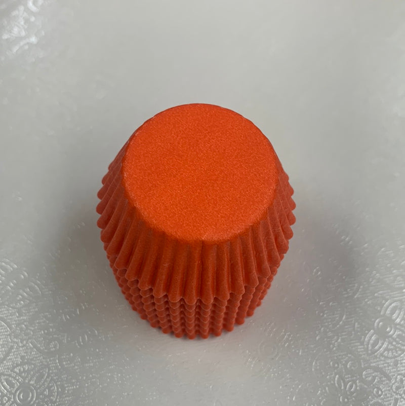 MINI Orange Cupcake Liners 100 Count*