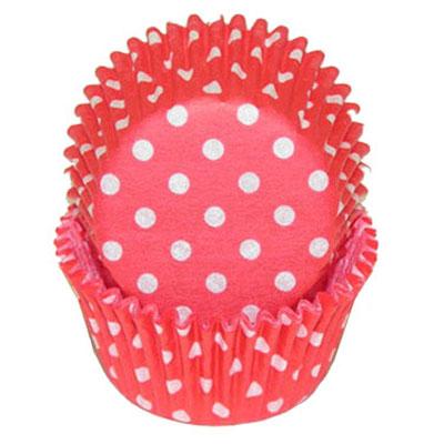 Red Polka Dot Standard Cupcake Liners 30 Count*