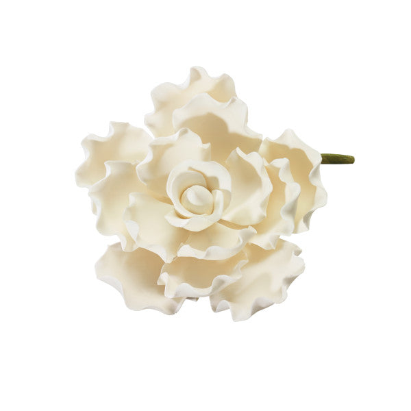 White Ruffled Petal Gumpaste Flower*