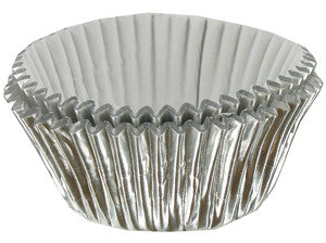 Mini Silver Foil Cupcake Liners 100 Count