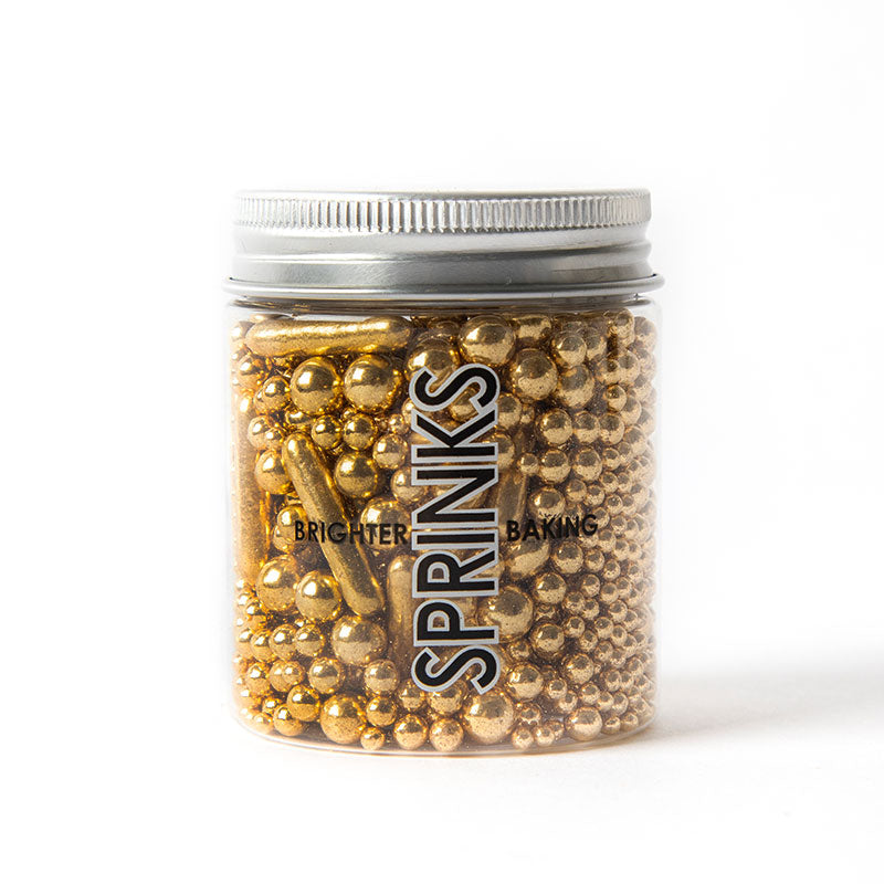 Sprinks Gold Sprinkle Blends Bubble and Bounce Gold
